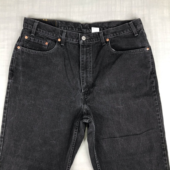 Vintage Levis Mens 40x30 550 Black Jeans - Picture 4 of 15